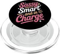 Sassy Smart and in Charge Women Empowerment Women Equality PopSockets PopGrip pour MagSafe