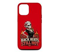 Sassy Squelette Roses Douleur de Dos Vieillissement Humour Hot Flash Coque pour iPhone 12/12 Pro