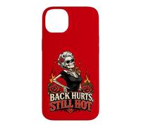 Sassy Squelette Roses Douleur de Dos Vieillissement Humour Hot Flash Coque pour iPhone 14 Plus