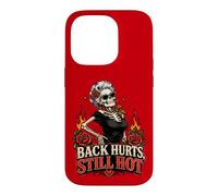 Sassy Squelette Roses Douleur de Dos Vieillissement Humour Hot Flash Coque pour iPhone 14 Pro