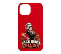 Sassy Squelette Roses Douleur de Dos Vieillissement Humour Hot Flash Coque pour iPhone 15