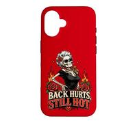 Sassy Squelette Roses Douleur de Dos Vieillissement Humour Hot Flash Coque pour iPhone 16