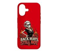 Sassy Squelette Roses Douleur de Dos Vieillissement Humour Hot Flash Coque pour iPhone 17
