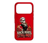 Sassy Squelette Roses Douleur de Dos Vieillissement Humour Hot Flash Coque pour iPhone 17 Pro