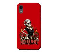 Sassy Squelette Roses Douleur de Dos Vieillissement Humour Hot Flash Coque pour iPhone XR