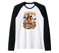 Sassy Summerween Tropical Witch Club Beach Vacation Vibes Manche Raglan