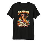 Sassy Summerween Tropical Witch Club Beach Vacation Vibes T-Shirt Haut de Gamme