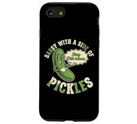 Sassy with A Side of Pickles Funny Pickle Concombre Lovers Coque pour iPhone SE (2020) / 7/8