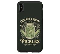 Sassy with A Side of Pickles Funny Pickle Concombre Lovers Coque pour iPhone XS Max