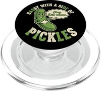 Sassy with A Side of Pickles Funny Pickle Concombre Lovers PopSockets PopGrip pour MagSafe