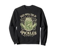 Sassy with A Side of Pickles Funny Pickle Concombre Lovers Sweatshirt