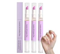 Sassytip 2 En 1 Stylo Repousse-Cuticules à L'huile, Sassytip Repousse Cuticule Remover, Huile Cuticules Ongles Pour Dissolvant De Cuticules Et Huile Pour Ongles, Pour Soin De Manucure Des Femmes (3PC)