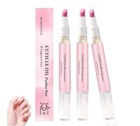 Sassytip 2 En 1 Stylo Repousse-Cuticules à L'huile, Sassytip Repousse Cuticule Remover, Huile Cuticules Ongles, Dissolvant Pour Cuticules Avec Céramique Pointe Hydratant Fortifiant éclaircissant (3PC)