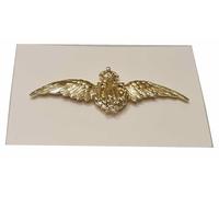 sast Insigne Brevet Pilote de la ROYAL AIR FORCE Or Fin 22K RAF