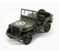 SAST Jeep Willys Ouverte US Army 1/18 en Métal D-Day Opération Overlord