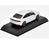 SAST NOREV Miniature Peugeot 508 GT Hybride de 2023 Blanc Okénite Voiture de Collection 1/43 Métal