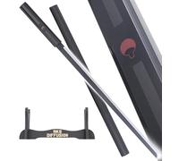 Sasuke Katana en Bois Lame Decoration Epee Uchiwa Sabre Replique Kusanagi Noir + Présentoir Inclus