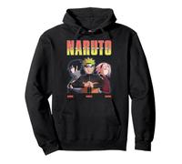 Sasuke Naruto Sakura Trio Glowing Portrait Anime Sweat à Capuche