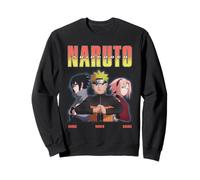 Sasuke Naruto Sakura Trio Glowing Portrait Anime Sweatshirt