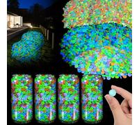 Sasylvia Lot de 12 000 pierres phosphorescentes pour jardin, extérieur, cour, terrasse, aquarium, aménagement paysager (coloré)