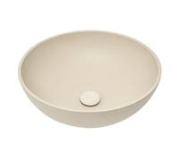 SAT Cemento lavabo 42x42 cm sable mat sans trou pour mélangeur, sans trop-plein CEM4242P