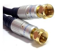 SAT Visser sur F Type Digital RG59 75ohm Blindé Coax câble 3 m [3 mètre/3m]