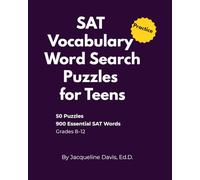 SAT Vocabulary Word Search Puzzles for Teens