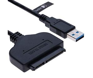 SATA 3 Cable (3.0) vers USB Câble SSD HDD 2.5" III Lecteur Disque Dur UASP Adaptateur de Données Compatible avec Laptop Playstation 4 PS4 Xbox One WD Kingston Samsung Seagate Toshiba 1TB 2TB