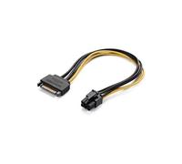 SATA Câble Alimentation PCI Express Câble SATA 15 Broches Mâle vers 6 Broches Femelle Câble Alimentation de Carte Graphique, 20cm