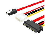 SATA Hard Drive Data Combo Cable 7 15 Pin 22 Pin to Molex 4 Pin Power Adapter Motherboard SATA Data Cable 30cm