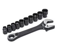 Sata Lot de 11 clés à molette X6 - Noir