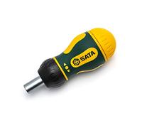 SATA ST09348 Tournevis 6 en 1 avec mécanisme à cliquet lisse et trois réglages, 6 pièces