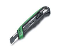 SATA ST93482 T-Series Couteau utilitaire à lame rétractable de 18 mm, avec un bouton-poussoir intégré, un manchon de lame en acier et une poignée ergonomique à prise en main souple