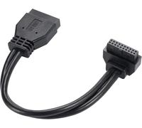 SATA USB 3.0 câble d'extension de carte mère 19 broches de mâle à femelle entre 18 cm de connecteurs haute vitesse (connecteur orienté vers l'intérieur)