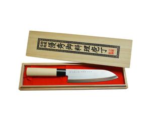 Satake Couteau de chef dans une boîte de balsa Satake Houcho 17 cm