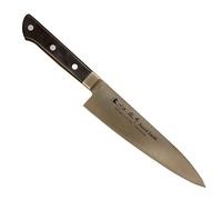 Satake Cutlery - Couteau de Chef Japonais 18 cm - Lame en acier inoxydable affûtée - Manche ergonomique en ABS noir - Polyvalence & Précision