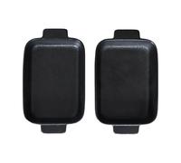 Satake Plat à four en porcelaine noire Satake. lot de 2 19 cm