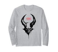Satan 666 Lucifer Cornes Wicca Diable Sorcellerie Paganisme Manche Longue
