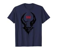 Satan 666 Lucifer Cornes Wicca Diable Sorcellerie Paganisme T-Shirt