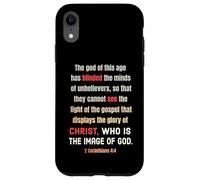 Satan a aveuglé l'esprit des incroyants 2 Cor 4 4 Coque pour iPhone XR