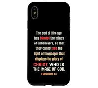 Satan a aveuglé l'esprit des incroyants 2 Cor 4 4 Coque pour iPhone XS Max