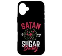 Satan est Mon Sugar Daddy satanique Coque pour iPhone 16 Plus