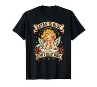 « Satan Est Occupé, Puis-Je Vous Aider » - Parodie De « T-Shirt