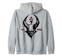 Satan Flamme Noire Lucifer Wicca Diable Sorcellerie Enfer Sweat à Capuche