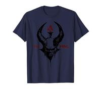 Satan Flamme Noire Lucifer Wicca Diable Sorcellerie Enfer T-Shirt