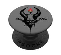 Satan Flamme Noire Wicca Diable Sorcellerie Enfer Lucifer PopSockets PopGrip Adhésif