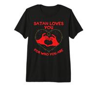 Satan Loves You for Who You are Devil Gothique T-Shirt Haut de Gamme
