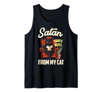 SATAN TAKES NOTES FROM MY CAT Débardeur
