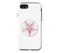 Satanic Goat Head Baphomet Pentagramme Occult Devil 666 Demon Coque pour iPhone SE (2020) / 7/8