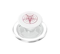 Satanic Goat Head Baphomet Pentagramme Occult Devil 666 Demon PopSockets PopGrip pour MagSafe